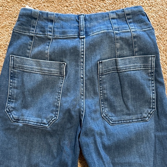 Anthropologie Blue Flare Wide Leg Jeans - Picture 7 of 7